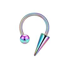 1/3 件 16G 鼻中隔环马蹄形鼻环不锈钢防过敏唇环 18K 镀金尖刺耳甲圈耳轮耳垂穿孔 8mm 10mm 12mm 男女通用 - L001 - 查看 19