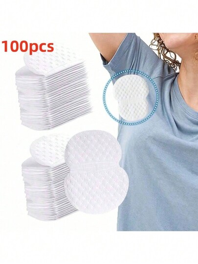 10/50/100pcs Sports Sweat Patch Ultra-Thin Breathable Invisible Sweat Pads, Unisex Disposable Underarm Pads, Comfortable Odorless Sweat Free Underarm Protection Sweat Pads, Anti Sweatshirt Stickers (5.1 * 3.5 Inches)Body Care For Travel,Sport,Outdoor,Summer,Stickers, Back To School Supplies