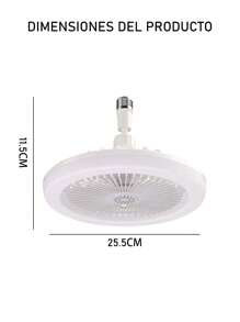 Ceiling Fan With Remote Control, 3 Color Lights, 3 Speeds, With Timer Function, Closed Ceiling, For Kitchen/Bathroom/Bedroom - White - View 9