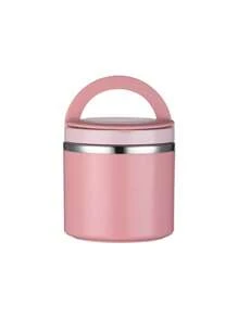 1 Pieza Recipiente térmico portátil para sopa Caja de Bento aislada con sello Envase de alimentos con asa Caja de almuerzo de gran capacidad de acero inoxidable para salidas, campamentos y viajes, 630/1000ml Taza térmica aislada para sopa Recipiente de alimentos de acero inoxidable para bento apto para microondas para la escuela