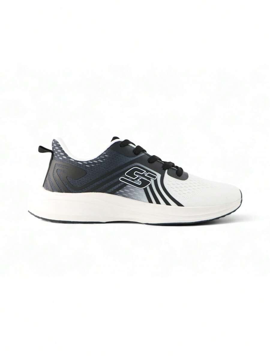 Running Shoes - Black and White - View 1