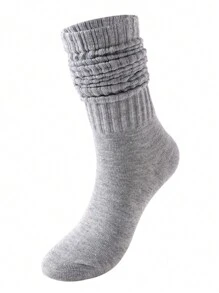 1 Pair Women Over The Knee Socks, Colorful Vertical Stripe Pattern, Fashion Versatile Thigh High Stockings, Spring/Summer