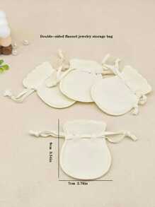 12 Peças Sacos de Veludo com Cordão de Joias, Embalagem de Presente, Bolsa, Maquiagem, Aniversário, Casamento, Festa, Suprimentos de Embrulho