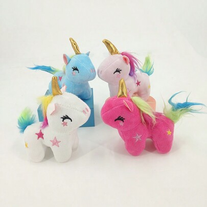 Cute Unicorn Plush Dog Toy - Material, Suitable For Small Dogs To Play