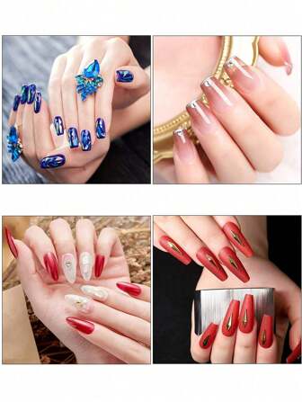 500支装专业美甲胶水，适用于亚克力和贴片式美甲——速干持久，2克/0.07盎司管装