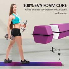 SPORTNOW 7.7ft Folding Gymnastics Beam, Floor Balance Beam With Anti-Slip Base, Gymnastics Equipment For Home Gym Training Exercise - Pink - View 4
