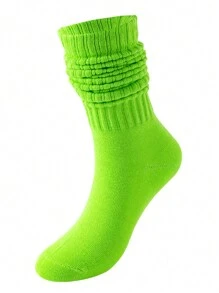 1 Pair Women Over The Knee Socks, Colorful Vertical Stripe Pattern, Fashion Versatile Thigh High Stockings, Spring/Summer
