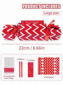 4/1pc Valentine's Day Surprise Money Pull Pouch, Red Heart Surprise Pull Out Money Gift Box, DIY Rectangle Christmas Money Pull Pouch Kit For Cash Gift, Fun Ways To Give Cash, Suitable For Valentine's Day, Wedding Anniversary, Birthday Party, Home Decoration