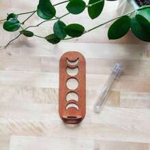 1 pièce Jardinière murale pour plantes d'intérieur, station de multiplication de phases de la lune avec support mural, vases de multiplication pour plantes, station de multiplication murale avec support en bois, tubes à essai en plastique, jardinières superposées, terrarium mural pour porte-plante de décoration murale de maison/bureau, boutures hydroponiques, support en bois pour plantes hydroponiques, décoration de jardin unique pour femmes, amateurs de plantes, décoration de chambre, décorations de mariage, décorations de maison