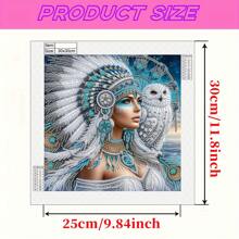 1pc Diamond Painting Kit, DIY 5D Special Shape Crystal Diamond Partial Diamond Embedded Painting Mosaic Arts And Crafts, Handmade Creative Hobby To Inspire Your Artistic Passion, Suitable For Home Wall Decor, Unframed