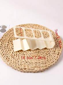 1 pièce Boîte de rangement à quatre fentes pour télécommande, présentoir de bureau créatif, support en plastique pour télécommande vendu en gros, finition peinte, rectangulaire, PC