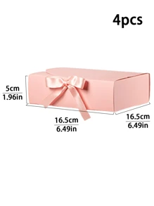 4 件/8 件粉色小丝带礼品盒（带蝴蝶结盖）、大号黑色纸板礼品盒、白色丝带礼品盒、蓝色礼品盒（适用于礼物、婚礼、母亲节、生日、手工制作、派对、纸杯蛋糕、圣诞节） - 紙本 - 查看 23