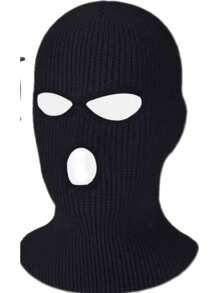 3 Furos Máscara Protetora Facial Completa de Inverno para Uso Externo, Gola de Pescoço de Tricô Balaclava para Esportes de Ciclismo, Máscara Leve de Proteção UV para Motocicleta e Snowboard