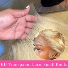 613 Lace Front Wig Human Hair 13x4 Body Wave Blonde Lace Front Wigs Human Hair 613 HD Lace Frontal Wig 200% Density Blonde Wig Human Hair Pre Plucked With Baby Hair - S613 - View 6
