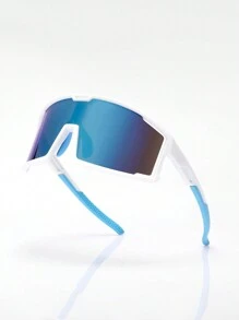 1pc Multi-Color Sport Fashion Fashion Bril voor Heren, Geschikt voor Buitenactiviteiten zoals Fietsen, Hardlopen, Paardrijden, Vissen, Straatfotografie en Decoratie