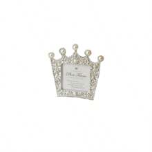 1pc Faux Faux Pearl Decor Photo Frame & 1pc Random Inner Paper, Gorgeous Plastic Picture Display Frame, For Home Decor - Silver - View 8