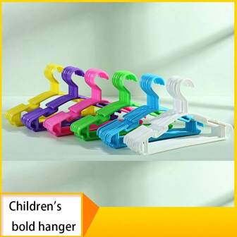 20 buc/10 buc/1 buc Umerașe din plastic pentru haine pentru copii, umerase drăguțe pentru îmbrăcăminte pentru bebeluși, potrivite pentru depozitarea în creșă pentru a economisi spațiu în garderobă, umerase mai groase pentru copii