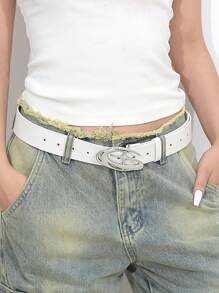 1pc Women Y2K Belt, Aesthetic Accessories, Y2K Fashion Grunge Casual Bohemia PU Leather Versatile Seasonal Accessory Summer, School Fall, Autumn, Halloween