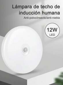 LED Induction Ceiling Light, Recessed Ceiling Lamp, 12W/18W LED Ceiling Lights, Motion Sensor Indoor Light For Kitchen, Bedroom, Bathroom, Hallway - 12W - 查看 2
