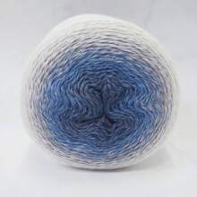 Verlaufsmagie Garn-Kugel 215g Abschnittsfarbendes Wollknäuel Feingarn für handgewebte DIY Schals, Pullover, Tücher - Mehrfarbig - Übersicht 26