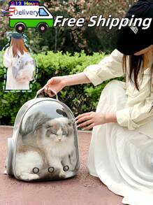 1 Pet Bag, Pet Backpack When Going Out, Black/Gray/Pink, Size: 45 * 34 * 23cm, Independent Packaging, Oxford Cloth + PET Material, With Cushion, Transparent Visual, With Zipper, With Storage Bag On The Side, Free Cat Food Strip Feeder, Suitable For Outdoor Pet Storage, Storage Bag, Backpack.1 Pet Bag, Pet Backpack When Going Out, Black/Gray/Pink, Size: 45 * 34 * 23cm, Independent Packaging, Oxford Cloth + PET Material, With Cushion, Transparent Visual, With Zipper, With Storage Bag On The Side, Free Cat Food Strip Feeder, Suitable For Outdoor Pet Storage, Storage Bag, Backpack.Fashi On,Christmas Tree Pendant,Fall Decor Home,Halloween Party,Wall Hanging,Autumn Decor,Christmas Party Supplier,