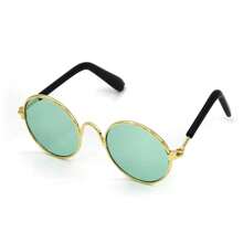 1 Stück süße retro runde Spiegelsonnenbrille, geeignet als Foto Requisite für kleine Hunde/Katzen, Haustierkatzen/Hunde Sonnenbrille, Teddy personalisierter lustiger Kopfschmuck Haustierzubehör