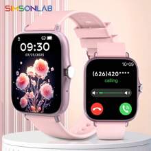 SIMSONLAB 1.83 Inch Silicone Strap With Steel Smart Watch Band , HD Color Screen Fashion Sporty Smart Watches, Fashionable Thin Design, Wireless Call & Timer , Professional Sports Mode, Smart Watch For Man , Universal For Men And Women, Suitable For Android And IPhone