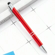 1pc Customizable Push-Button Ballpoint Pen With Logo Engraving, Name Personalization, Office Supply, Gift For Valentine's Day, Thanksgiving, Teachers Back To School,Multi-Functional,Ornamental,Reusable,Modern,Colorful,Cute,Vintage,Cartoon,Kawaii,Custom,Personalized,Unique,Customized,Workers,Clients,Students,For Business/Work/Office,For School