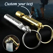 1 pieza Silbato multifuncional personalizable con abridor de botellas - Silbato de supervivencia de aleación de zinc de alta calidad, adecuado para entrenadores, regalos de Acción de Gracias y Navidad - Sin electricidad, personalizable con nombre y número de teléfono personal - Multicolor - Ver 1