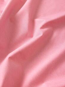 "3pcs Bedding Set, Cozy Modern Graphics, Perfect For Students And Holidays" - Baby Pink - View 3