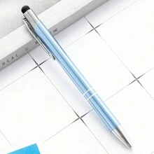 1pc Customizable Push-Button Ballpoint Pen With Logo Engraving, Name Personalization, Office Supply, Gift For Valentine's Day, Thanksgiving, Teachers Back To School,Multi-Functional,Ornamental,Reusable,Modern,Colorful,Cute,Vintage,Cartoon,Kawaii,Custom,Personalized,Unique,Customized,Workers,Clients,Students,For Business/Work/Office,For School