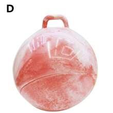 1 pieza Pelota inflable de ejercicio de rebote de 45cm con asa en forma de nube y arcoíris, pelota de yoga de PVC colorida