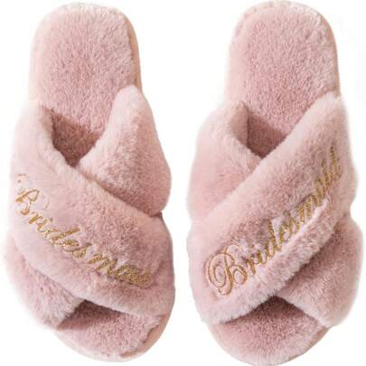 Customized Bride Slippers, Mother Of The Bride/Groom Gift, Bridesmaid Gift, Bridal Shower, Wedding, Bachelorette Party Gift