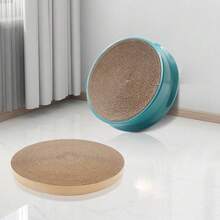 Cat Scratch Pads Round, Cat Scratcher Replacement Pads, Anti-Scratch Honeycomb Mesh Design Corrugated Cardboard Smooth Incision Pet Accessories - As show - View 1