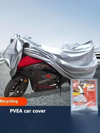 Cubierta de motocicleta de material EVA - Resistente al agua y a los rayos UV para todas las estaciones, adecuada para motocicletas, bicicletas eléctricas y ciclomotores - Protección exterior resistente a la intemperie