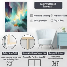 1pc Framed Canvas Poster, Abstract Art Wall Art Canvas Paintings, Ideal Gift For Bedroom Living Room Corridor, Wall Art, Wall Decor, Winter Decor, Room Decoration. This Product Does Not Have Any Concave Or Convex Parts, Please Purchase With Caution