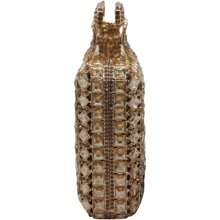 Bolsos de Mano con Forma de Perfume para Mujer, con Pedrería Brillante, Bolsa de Noche con Diamantes, Brillante, para Fiesta o Boda - Oro - Ver 5