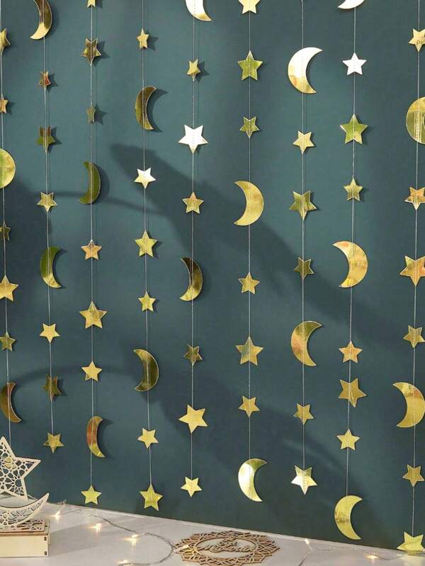 1 Set /1 Piece Venus Moon Flag Party Decoration Scene And Walls,Hanging Decorations,Outdoor Decor. E-I-D