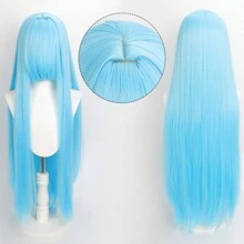 YEWELL Tóc giả thẳng dài 95cm (38 inch) có mái, chất liệu sợi tổng hợp chịu nhiệt, tự nhiên và mềm mại, phù hợp cho hóa trang nữ, sử dụng hàng ngày, trông rất thật và tự nhiên, là món quà lý tưởng cho các bữa tiệc, Giáng sinh, sinh nhật. Có các màu: Đỏ, Trắng, Vàng, Xanh lá cây, Cam, Hồng, Xanh dương, Đen. - Nhiều màu - Xem 18