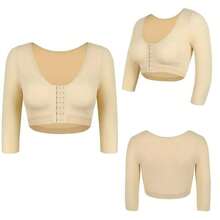 S-5XL Big Size Arm Shaper For Women Post Surgery Push Up Bra Compression Long Sleeves Corset Corrector Front Closure Seamless Shapewear Womenswear Comfort