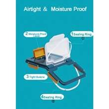 Pet Food Storage Container 2 Pack Large Airtight Pet Food Container With Measuring Cup And Scoop  Food Storage Container For Pet Food 44LBS Total Capacity Grey - Grey1 - View 4