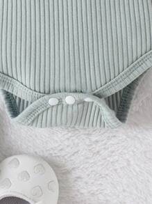 2pcs/Set Cute Baby Girls Summer Romper And Shorts Set - White - View 6