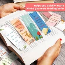 30Pcs Inspirational Paper Bookmarks, Planner Notebook Bookmark For Mini Cards Journal Decorations Reading Paper Bookmarks DIY, Motivational Positive Page Marker With For Book Lovers Readers Vision Board Supplies, Back To School, High-End DIY Reading Markers For Students - Multicolor - View 4