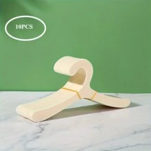 10 件装小泰迪熊衣架，塑料宠物衣架 - 适合中小型犬和猫，非常适合整理服装和配饰