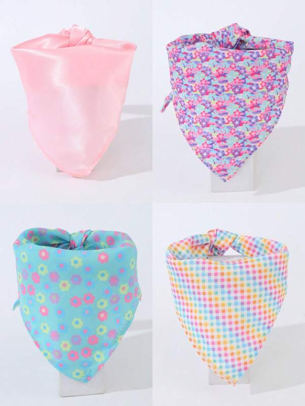 1pc Cute Triangular Cat/Dog Bib Scarf, Pet Collar Neckerchief For Small/Medium Dogs And Cats Daily Outfit