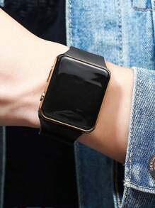 2 件/套时尚 LED 屏幕数字手表，适合高中生和大学生，简约设计，送给朋友的礼物，返校