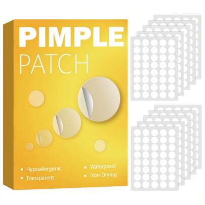 1200pcs Hydrocolloid Round Acne Patches 400/800pcs Acne Patches, 360/720/1080pcs Day And Night Spot Patches, Gentle And Non-Irritating - Waterproof & Breathable, Concealer Acne Patches & Covering Acne And Blemishes, Face And Skin Care Acne Patches - Invisible, Ultra-Thin Must-Have