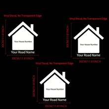 1/3/5pcs Personalized Custom Bin Number Stickers With House Number & Street Name Vinyl Decal For Easy Identification,School Supplies,Back To School