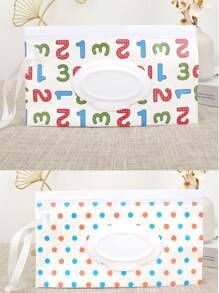 2/5 صندوق تخزين مناديل مبللة، حامل مناديل مبللة للمكياج، حقيبة مناديل مبللة محمولة قابلة لإعادة الاستخدام، حاوية موزع مناديل مبللة، حقيبة مناديل مبللة للسفر، هدية رائعة لرأس السنة، عيد الفصح، عيد الميلاد، - متعدد الألوان - مشاهدة 7