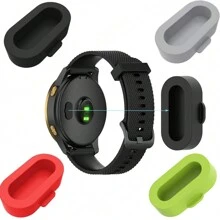 5 件装硅胶防尘塞盖适用于 Garmin Fenix 8 7 7S 7X 6 6S 6X Pro 5 5S 5X Plus/Vivoactive 3/4/Venu/Forerunner 935 智能手表充电器端口保护器防尘塞盖